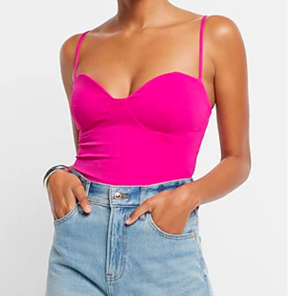 Express Bustier Bodysuit
Hot Pink
Size Medium